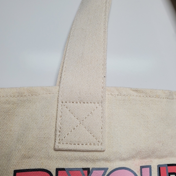 NWT BE YOU Rainbow Pride LGBTQ Tote Bag Reusable Canvas Gay Queer Positivity - Picture 4 of 5